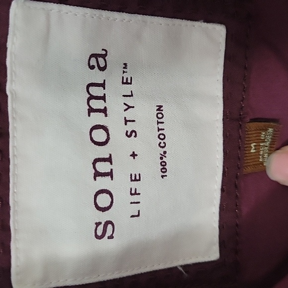 Sonoma Women's Burgundy Jacket, Size Medium - Picture 7 of 8